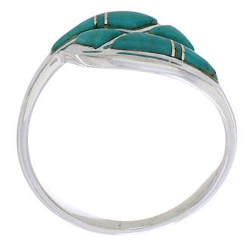 Turquoise Sterling Silver Jewelry Ring Size 8-1/4 WX41075